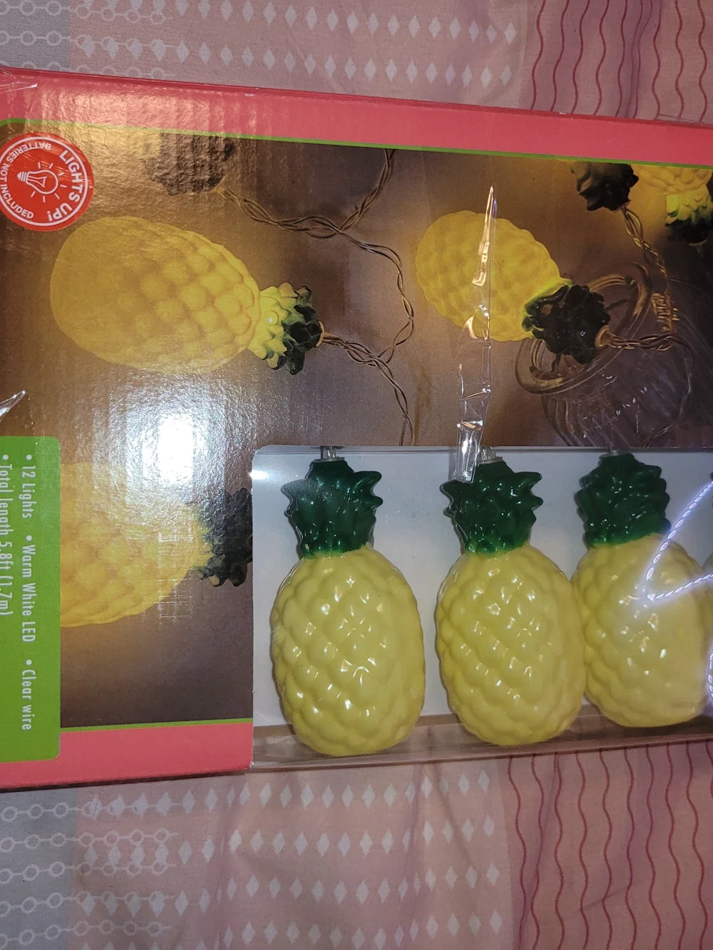 Pineapple String Lights - Yellow/Green Party Lights